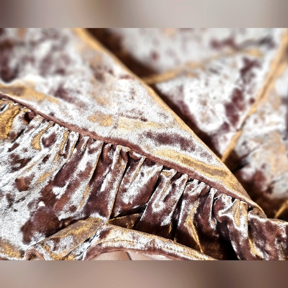 Anthropologie Sanctuary Julia Crushed Velvet Top Bell/Flare Sleeves Pink - Picture 10 of 13